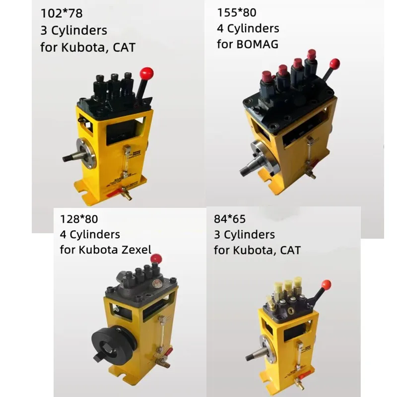 

For Kubota Zexel CAT Diesel Pump Clamp 3/4 Cylinder Install Test Bench Standard Data Rack Position Oil Quantity Parameter