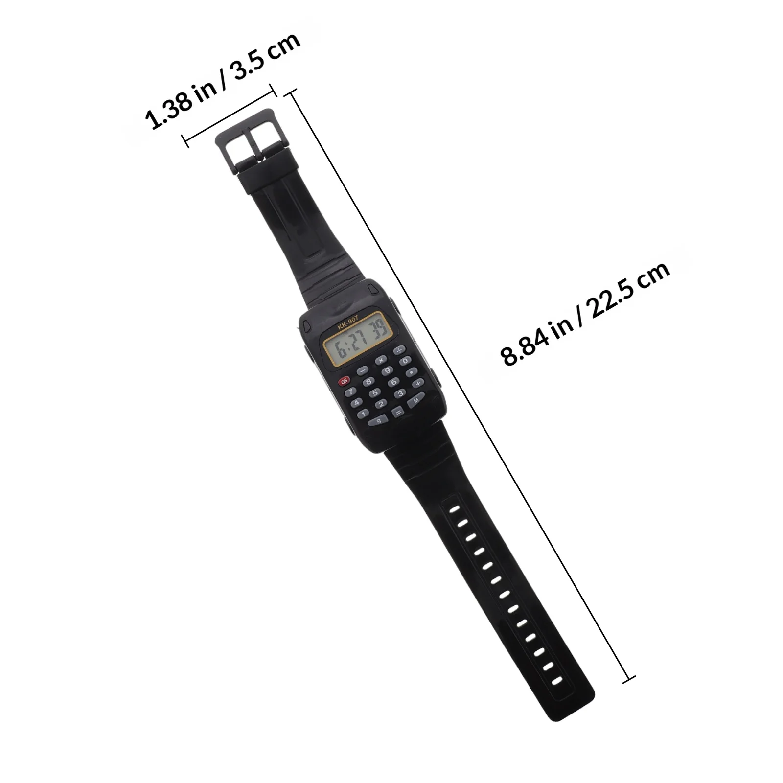 2Pcs Digital Calculator Watch for Multifunction Square Wristwatch Portable Educational Arithmetic Timepiece for School