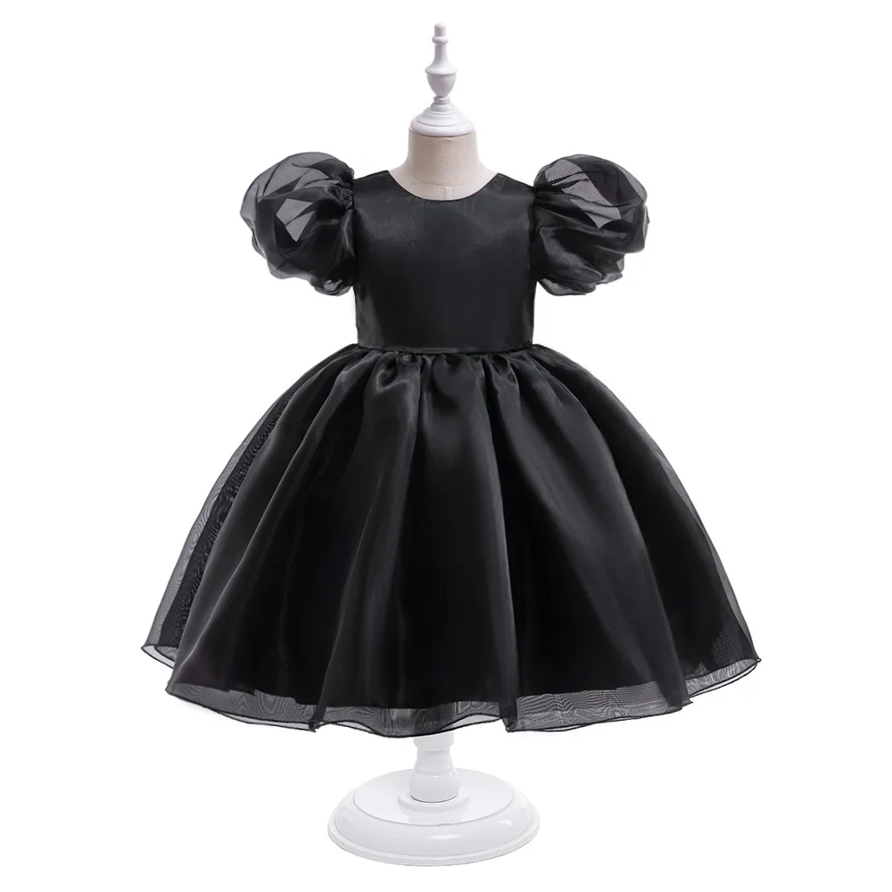 2-8 Years Old Summer Lace Girls Dress Exposed Back Princess Dresses For Girls Children Party Custom Clothes