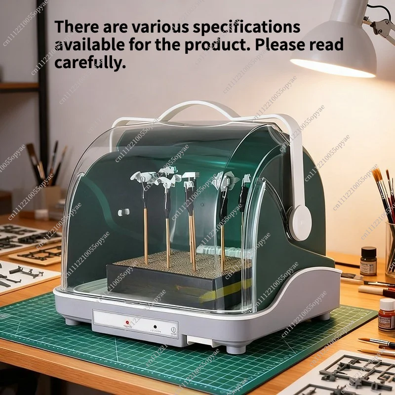 

For OPHIR Model Paint Drying Box - Small Spray Paint Dryer, Dustproof Baking Box for Figure Coloring Ornaments