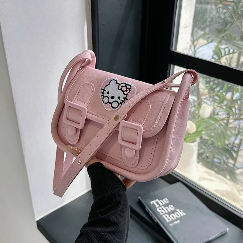 

Sanrio Hello Kitty Cambridge Bag Kawaii Kuromi Cinnamoroll Bag All-match Underarm Bag Shoulder Bag Japan and South Korea Gift