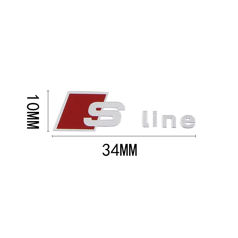 Metal Car key sticker Hub sticker S Line Badge Emblem Car 3D Sticker For Audi S3 S5 S1 S4 S2 S6 RS3 RS4 RS5 RS6 TT A2 A3 A4 A5