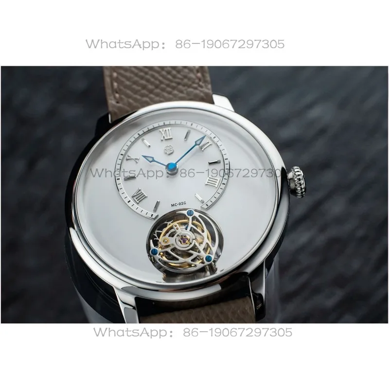 MC-02G and 02GN Flywheel Mechanical Men's Casual Watches Custom Floating Shell Mother-Shell