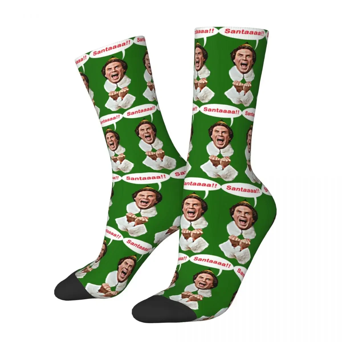 Chaussettes santaaa Harajuku pour hommes et femmes, bas de haute qualité, chaussettes longues toutes saisons, accessoires pour cadeaux