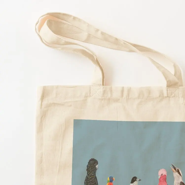 حقيبة حمل الطيور الأسترالية حقيبة نسائية حقيبة حمل قماش مخصص صديقة للبيئة قابلة للطي
