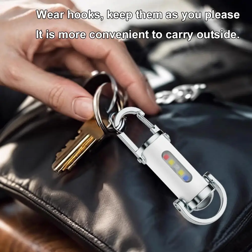 

Mini Waist Mounted Keychain Flashlight Led Rechargeable Light Torch Long Range Powerful Outdoor Lights Cob For-6models Emergency