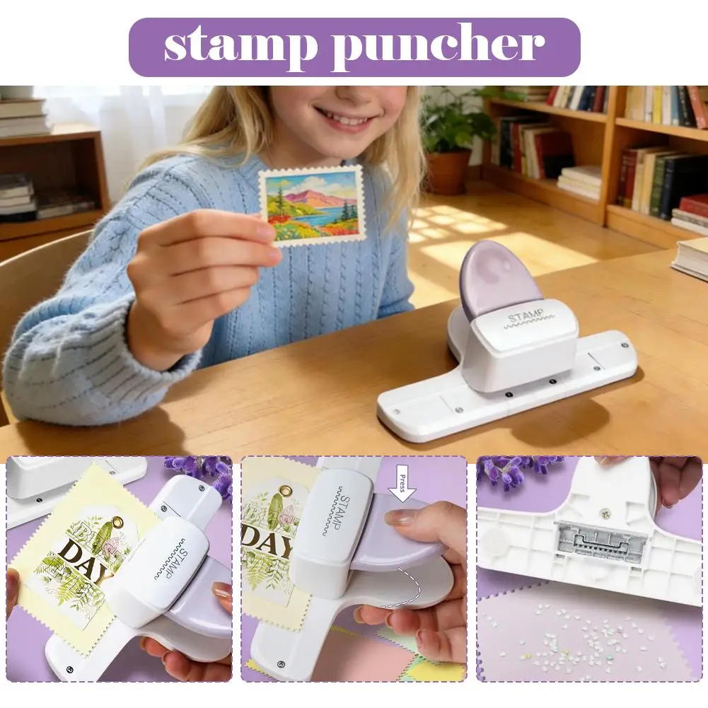 Large DIY Stamp Pattern Edge Press Kids Craft Hole Punch For Scrapbook DIY Lace Embossing Punch DIY Perforated Edge Cutter