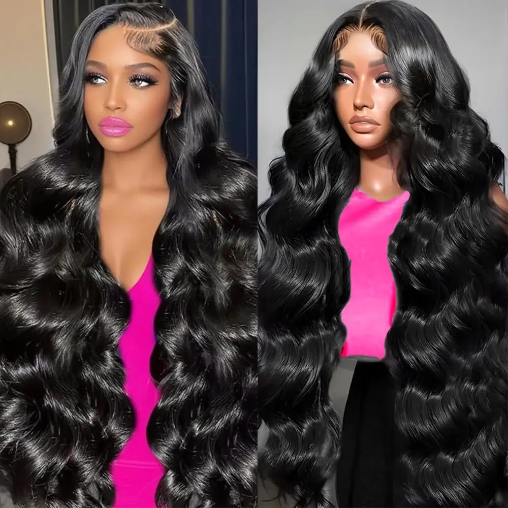 

Body Wave Human Hair Wigs 13x6 Lace Frontal Transparent Hd Lace 13x4 28 Inch Preplucked Remy Swiss Lace Front Wig For Women