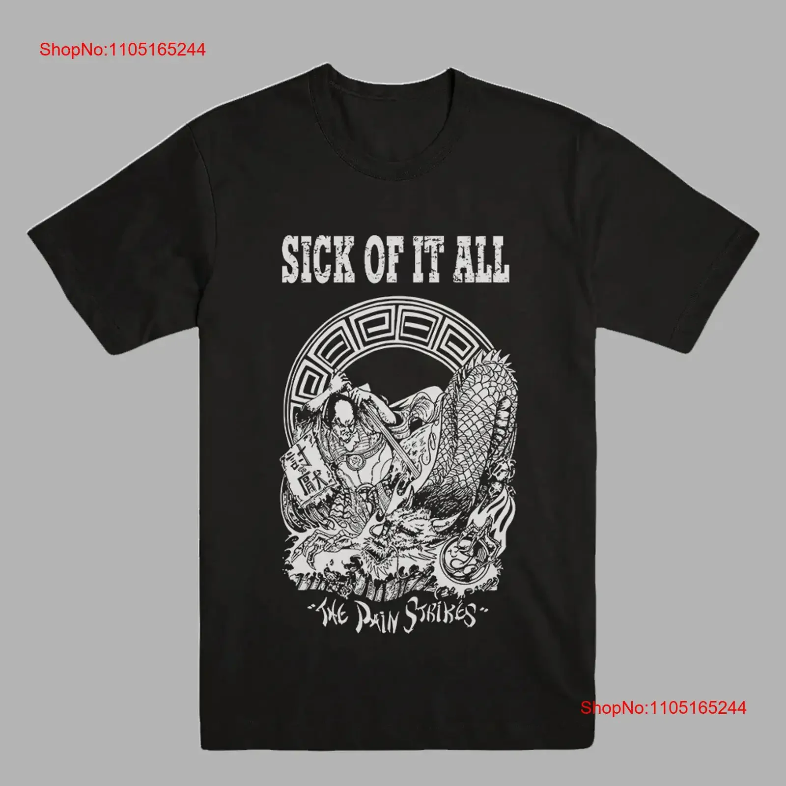 Sick of It All band artwork black T shirt sizes S to 45Xl TA4676 vintage Washed Comfortable Versatile Stylish Casual Soft