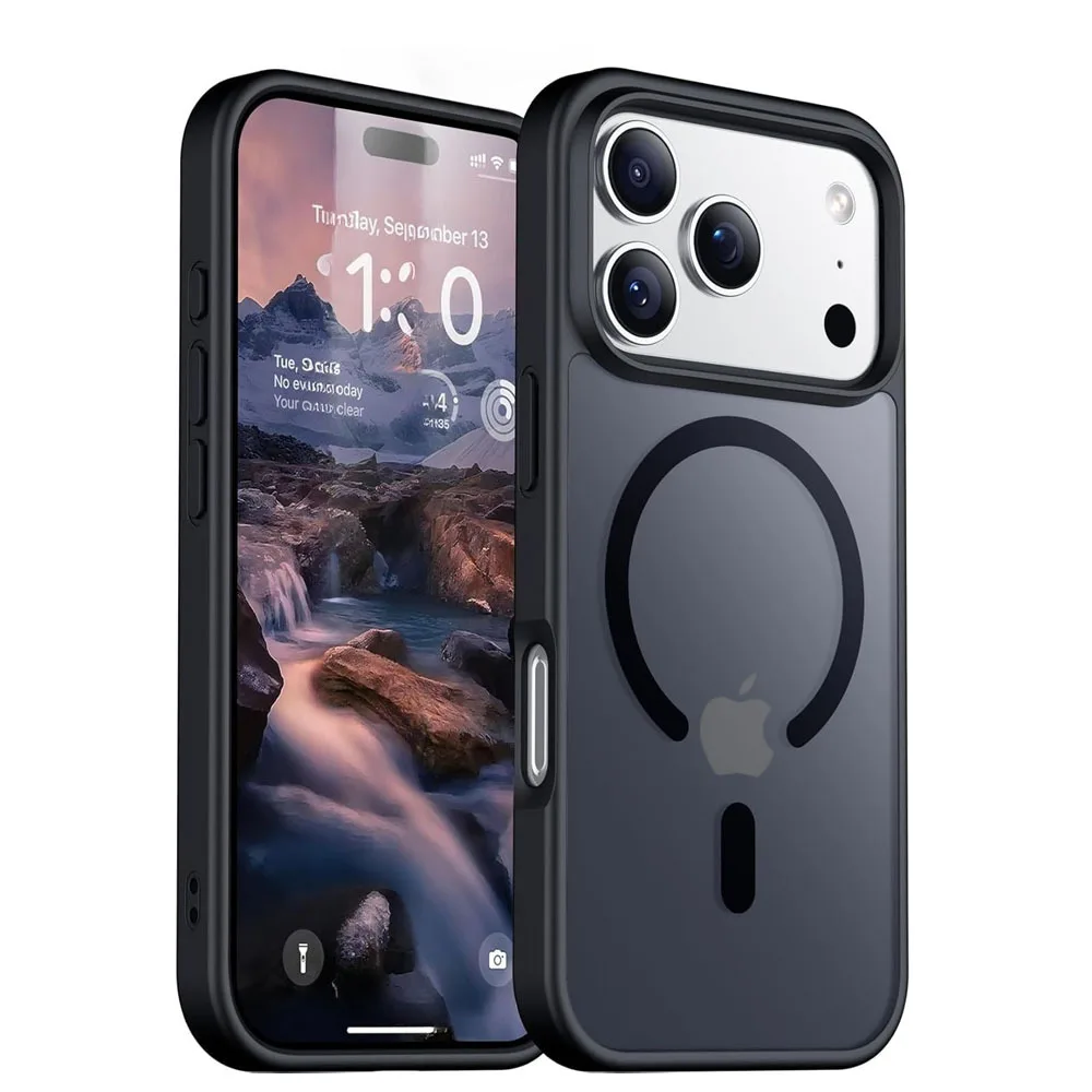 Matte Hülle für Magsafe iPhone 17 Pro Max Air 16 Plus 15 14 13 12 11 17Pro iPhone 17 16Pro 15Pro Mag Safe Phone Cover Zubehör
