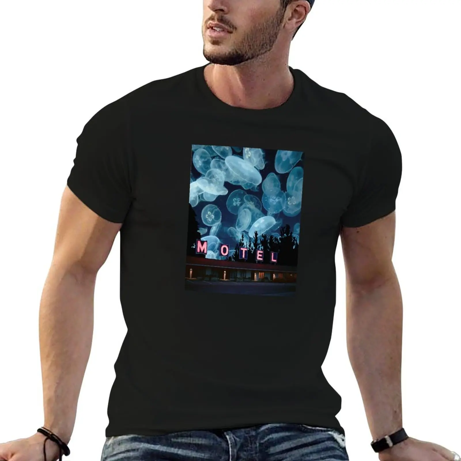 Luminous Motel T-Shirt custom shirt cotton graphic tees men t shirts