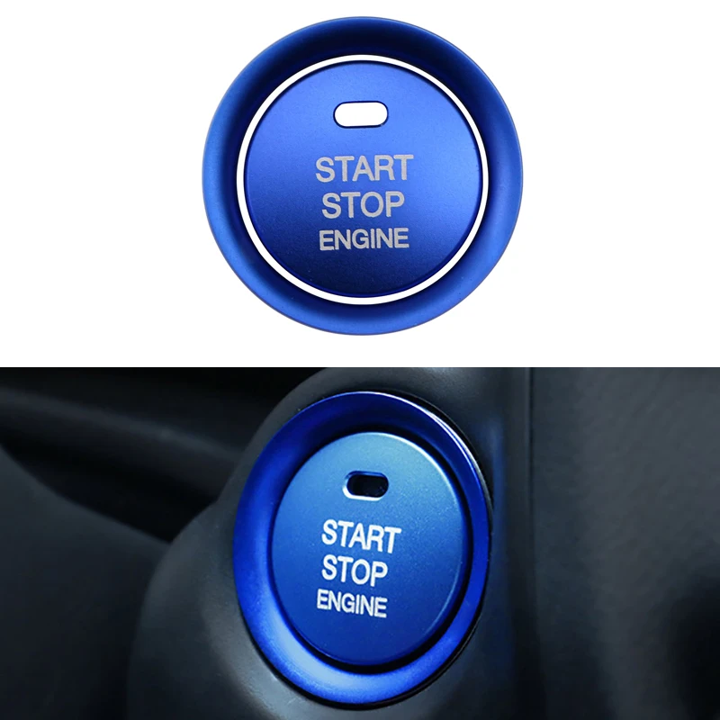 Ignition Key Ring Cover Sticker Car Interior For Mazda CX5 CX3 Axela Atenza Engine Start Stop Switch Button Trim Car Accessories