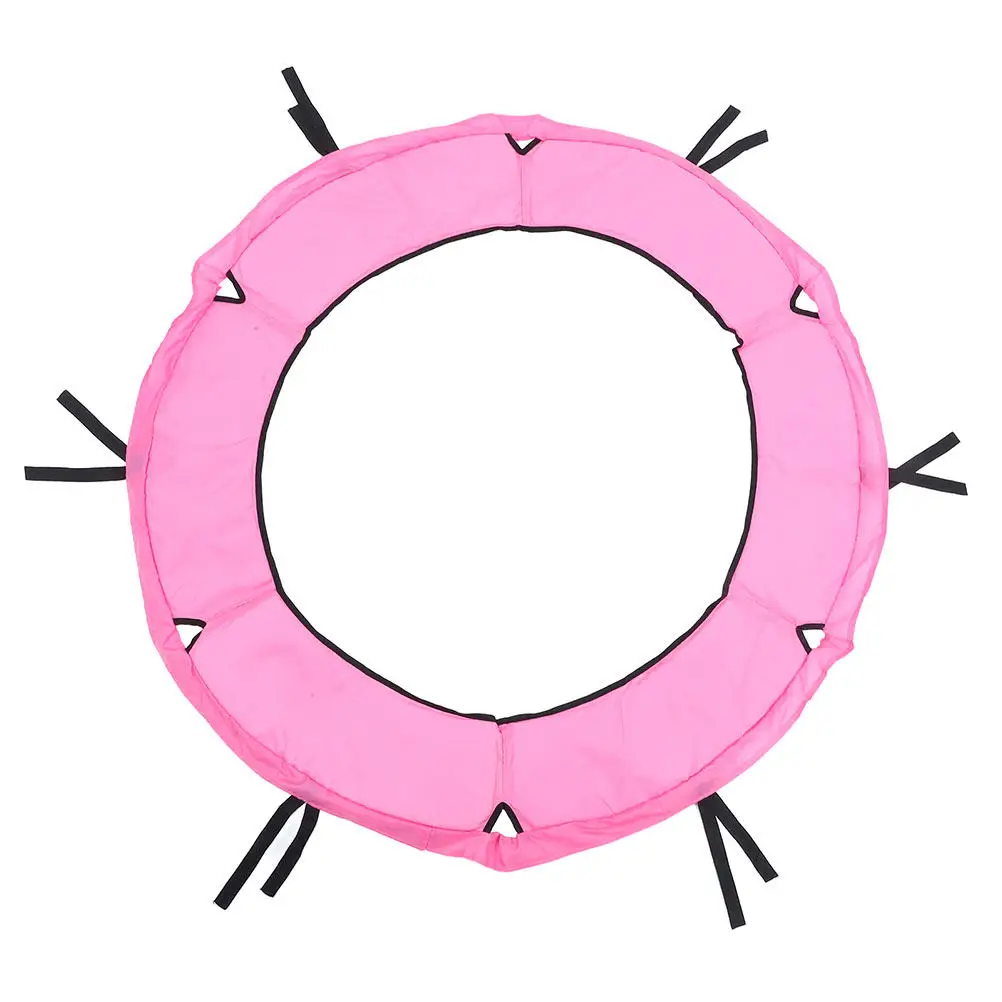 Round Trampoline Safety Cover for Children Oxford Fabric Protective Edge Pad Spring and Frame Guard Cushioned Comfortable Easy