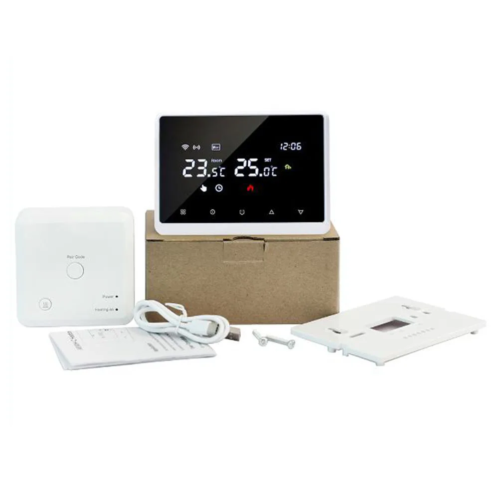 APP Control Smart Thermostat Compatible Current Load 3A / 3A Voice Control Wall-Mounted Boilers Water Floor Heating