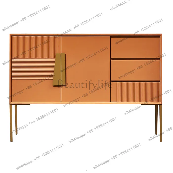 

Light luxury home storage cabinet, living room, dining side decoration, entrance cabinet integrated
