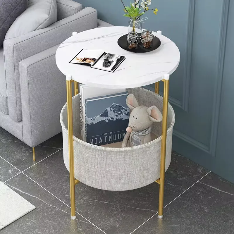 Minimalist Modern Coffee Table Sofa Corner Table Bedside Bedroom Small Round Table Side Tables Living Room Furniture