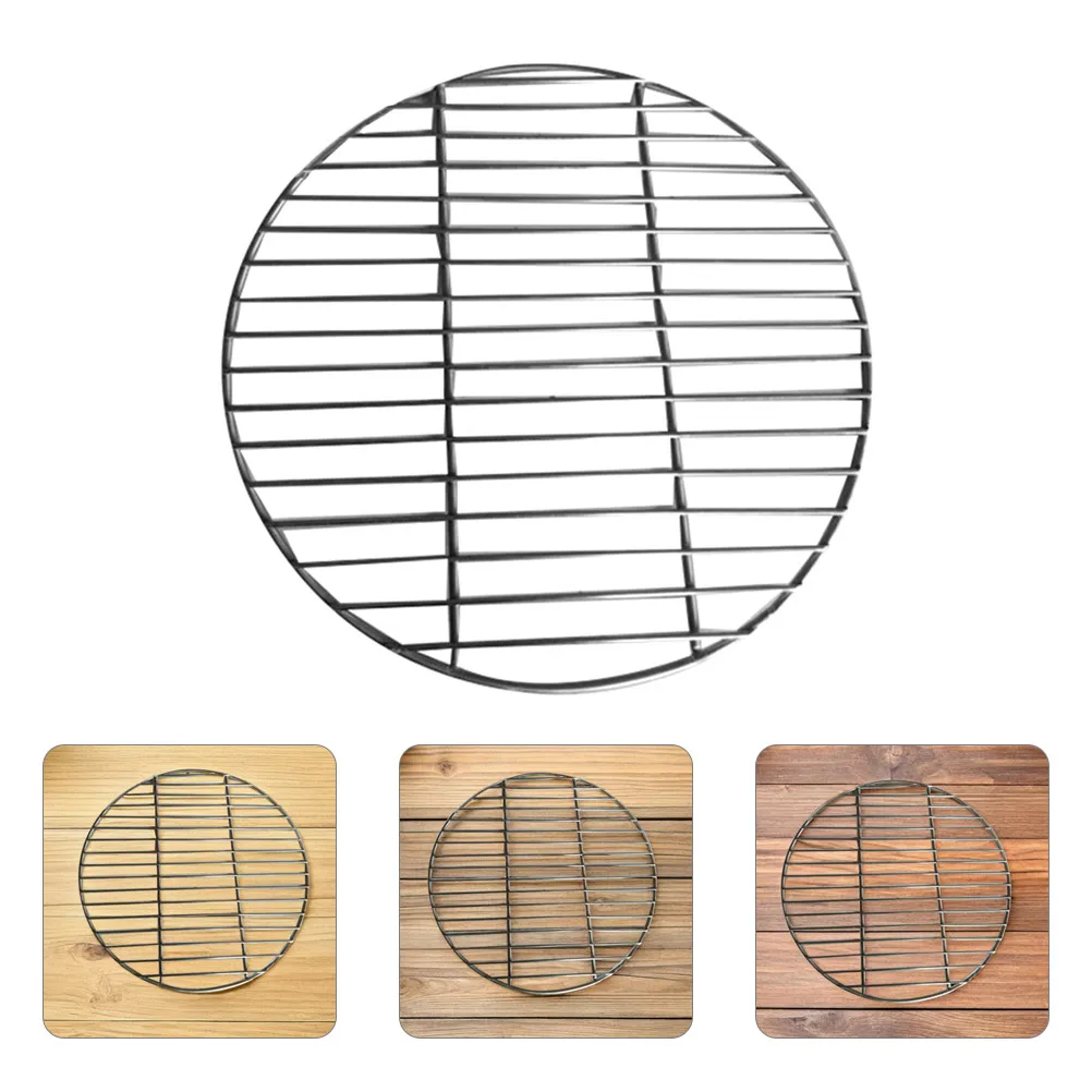 

Stainless Steel Grill Mesh Round Bbq Grilling Mat High Temperature Resistant Wear-Resistant for Outdoor Indoor Barbecue