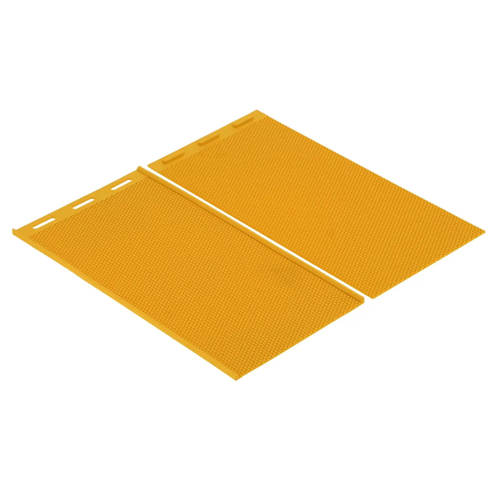 2Pcs 5.4mm Beeswax Press Mold, DIY Rubber Comb Sheet for Beekeeping, 42x23cm Accessory Set