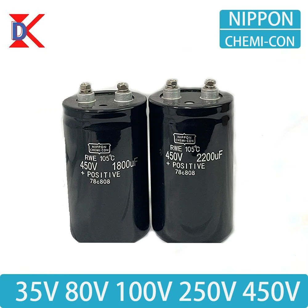 

Original HJG Screw Terminal Capacitor 35V 80V 100V 250V 450V 1000UF-15000UF For Inverter
