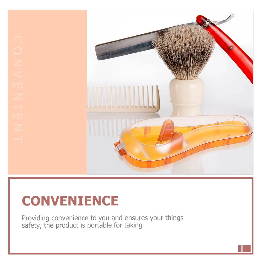 

2Pcs Shaver Storage Box Travel Razor Holder Secure Fastening Prevents Shifting Lightweight and Space-Saving Perfect for Business