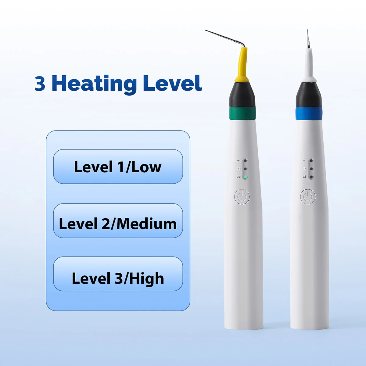 AZDENT Dental Endo Obturation Pen Plugger Guttapercha Obturationssystem Beheizter Stift Nadeln Kabelloses Wurzelkanal-Dentalwerkzeug – Detail 1