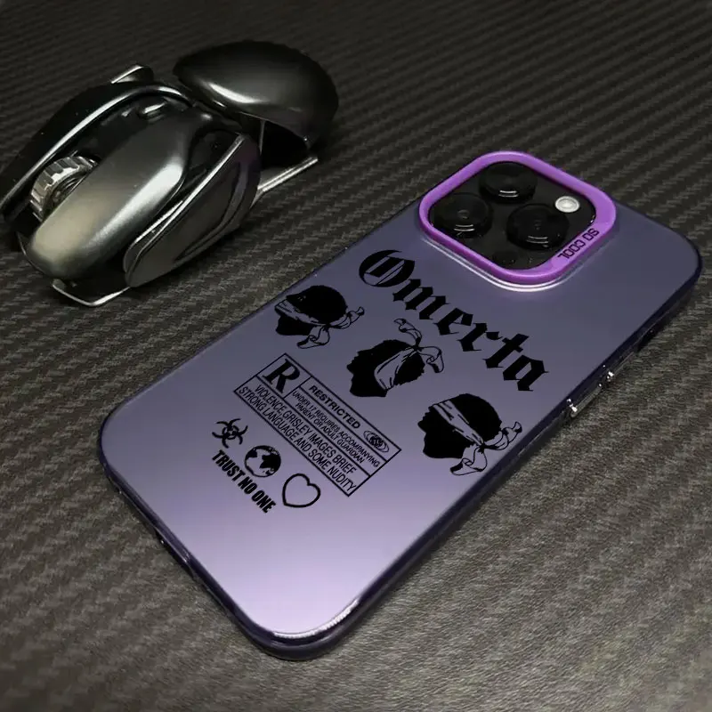 O-Omerta Maes Maschera LOGO Coque Per Apple iPhone 17 Air 16e 16 14 15 13 11 Pro Max 16 Plus 12 17 Pro Custodia antiurto Copertura del telefono