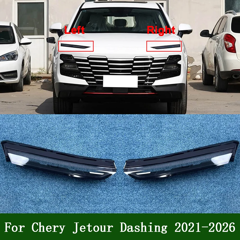 

For Chery 2021-2026 Jetour Dashing Car Front Headlight Lens Cover Auto Shell Headlamp Lampshade Lampcover Head lamp light cover