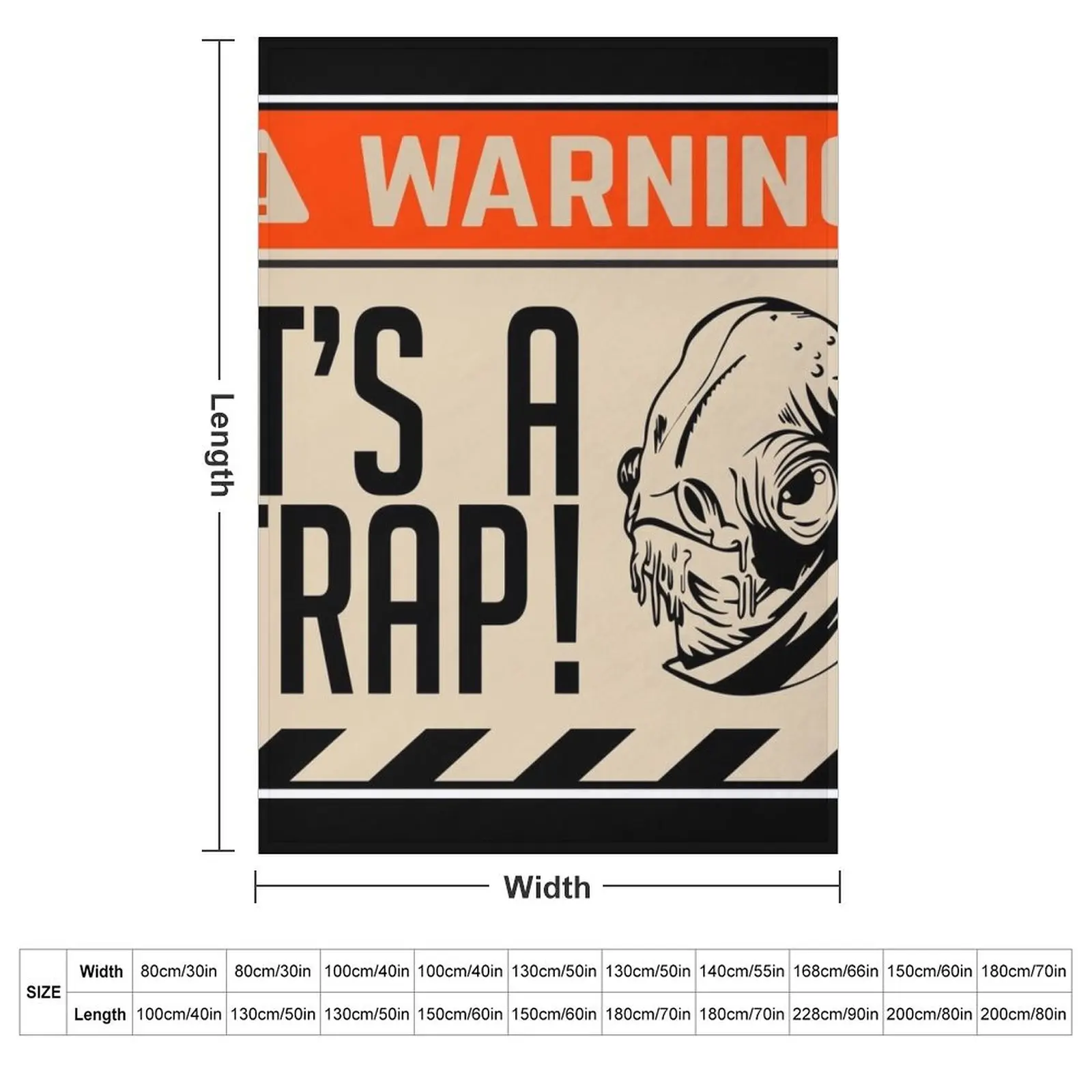 It's a Trap #itsatrap Admiral Ackbar iconic phrase Throw Blanket Blankets For Bed Hairy Blankets