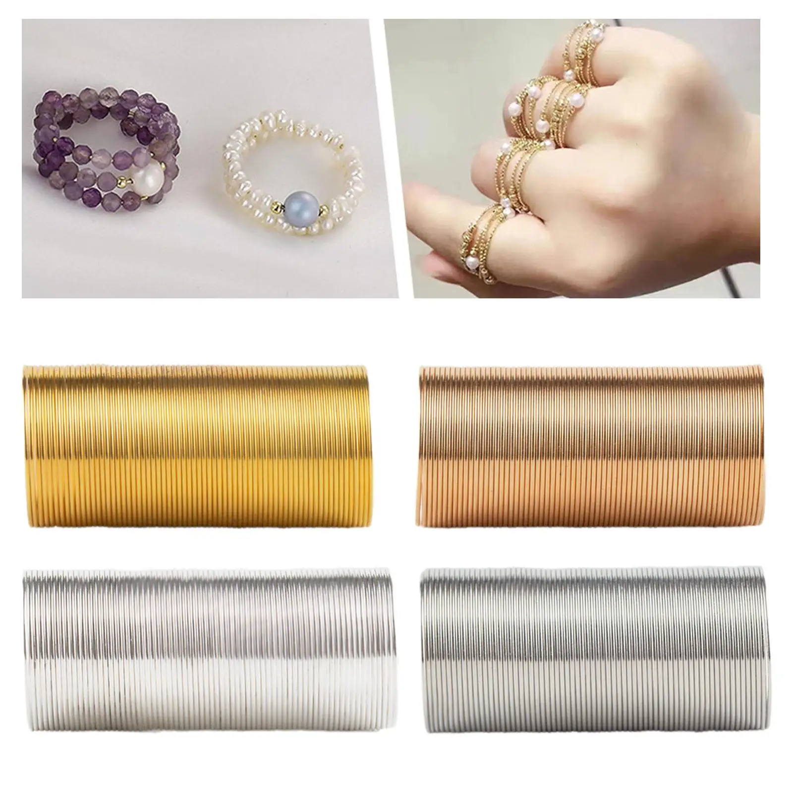 Metal Memory Wire Loops for Jewellery Making