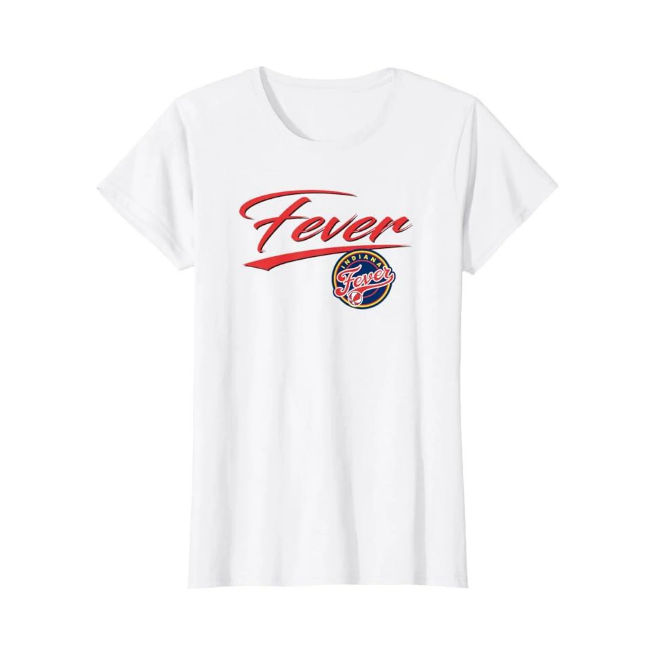 WNBA Indiana Fever Officially 2024 Licensed Women's Crewneck High Quality New Nice Fashion Trend 100% Cotton T-Shirt 01232