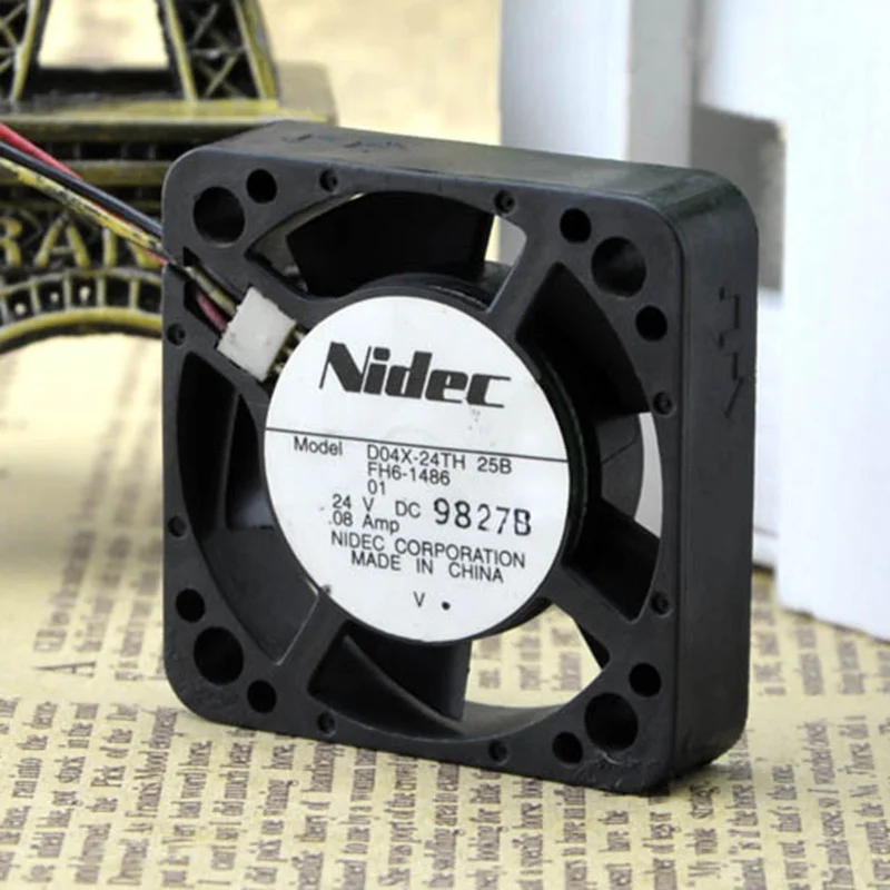 

M New Nidec D04X-24TH 25B 24V 0.08A 3-wire cooling fan#QW