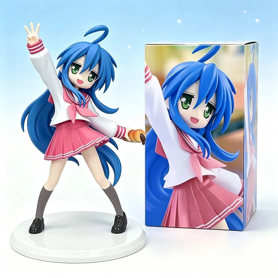 Figura de Acción Original FuRyu Lucky Star Izumi Konata Trio-Try-iT, Juguetes de PVC, Modelo Coleccionable, Figura de Anime, Muñeca de Regalo