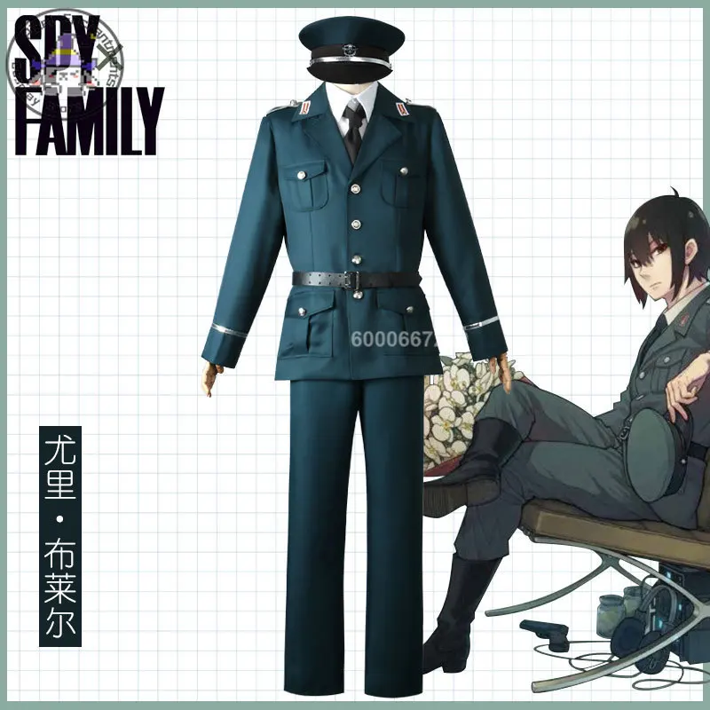 

SPY FAMILY Anime Yuri Briar Cosplay Uniform Costume Men's Suit with Tie White Shirt Anime Outfit for Halloween Party Event Set