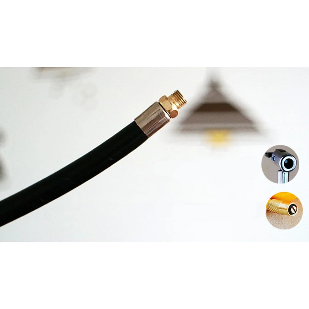 

2Pcs Air Pump Extension Tube Rubber Hose Replacement Quick Tire Inflator Pipe Flexible Clip Male Thread Fitting