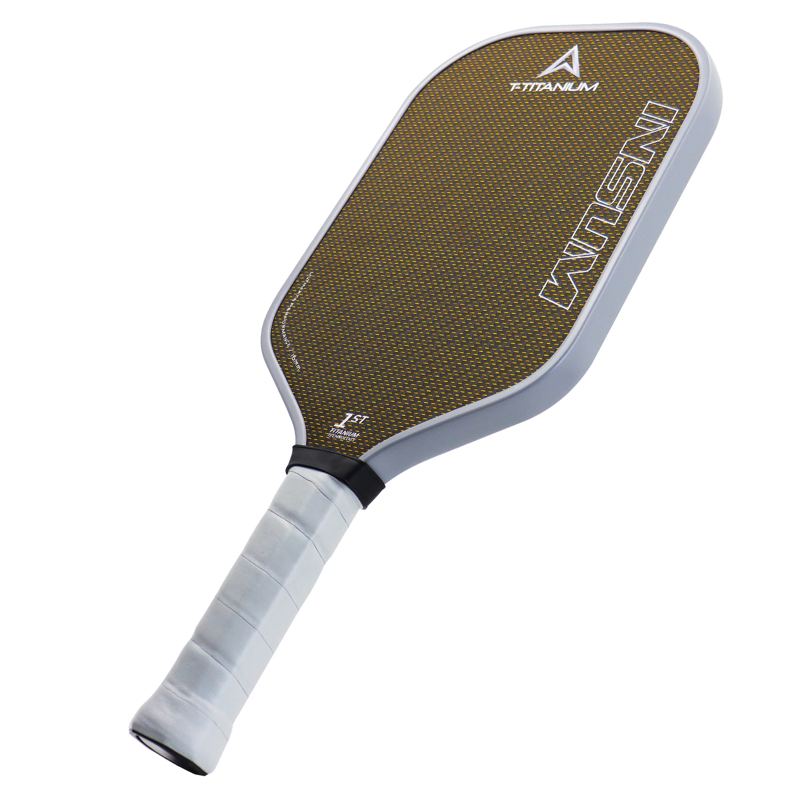 

AMA SPORT Advanced Silver/Gold Titanium Thermoformed Pickleball Paddles Premium Carbon Fiber Durable Powerful USAPA Adults