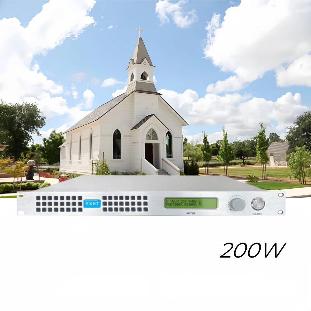 

YXHT-1: 200W Professional Wireless Stereo FM Transmitter with Superior Long-Range Broadcasting Capability
