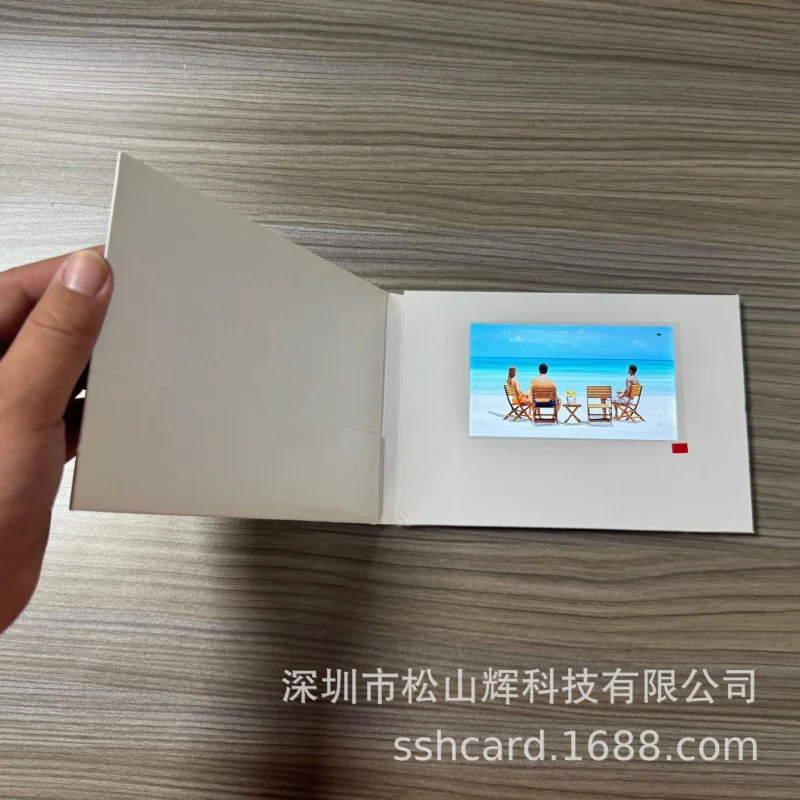 Custom. 5inch IPS LCD Screen Left Side Customizable with Promotional Cards, Printed Brochures, Videos, Books, Business Cards