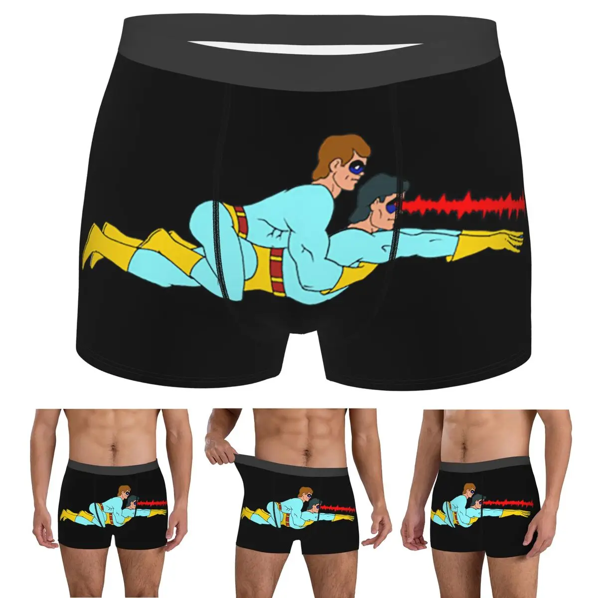 

Boxer Underpants Shorts Ambiguously Gay Duo Panties Men's Comfortable Underwear for Homme Man Boyfriend Gift
