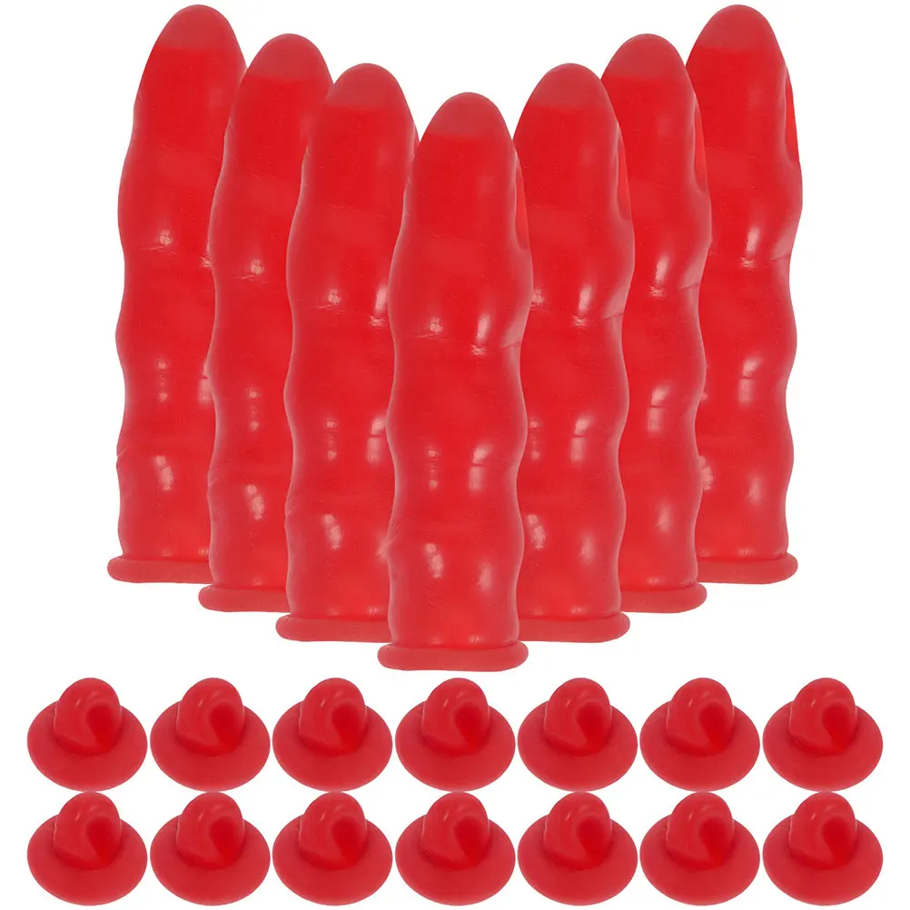 

30pcs Caulk Sealing Caps Red Color Lightweight Tube Covers Saver Heads Prevent Air Entering Reusable Caulking Tubes Glass
