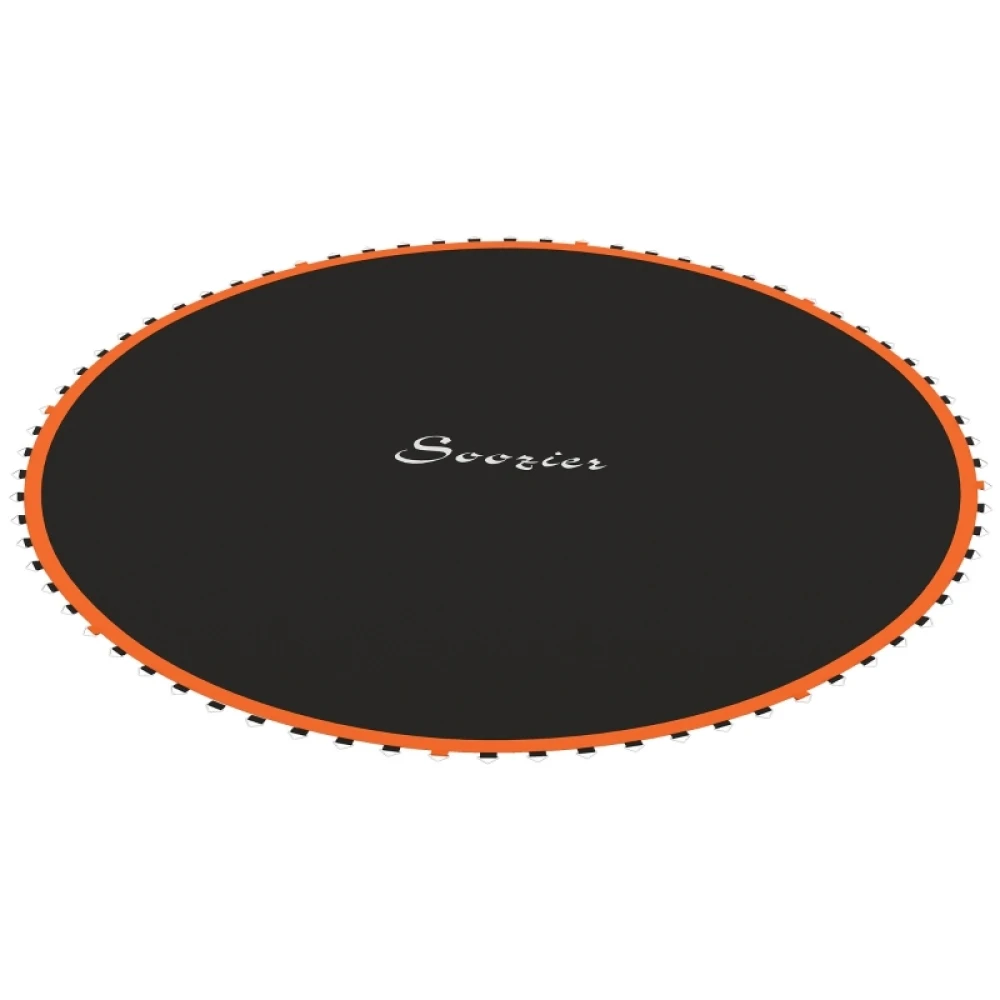 Tapete de Repuesto Redondo para Trampolín, de Polipropileno, con Borde Naranja, Duradero, de Alta Elasticidad, Accesorios para Trampolín