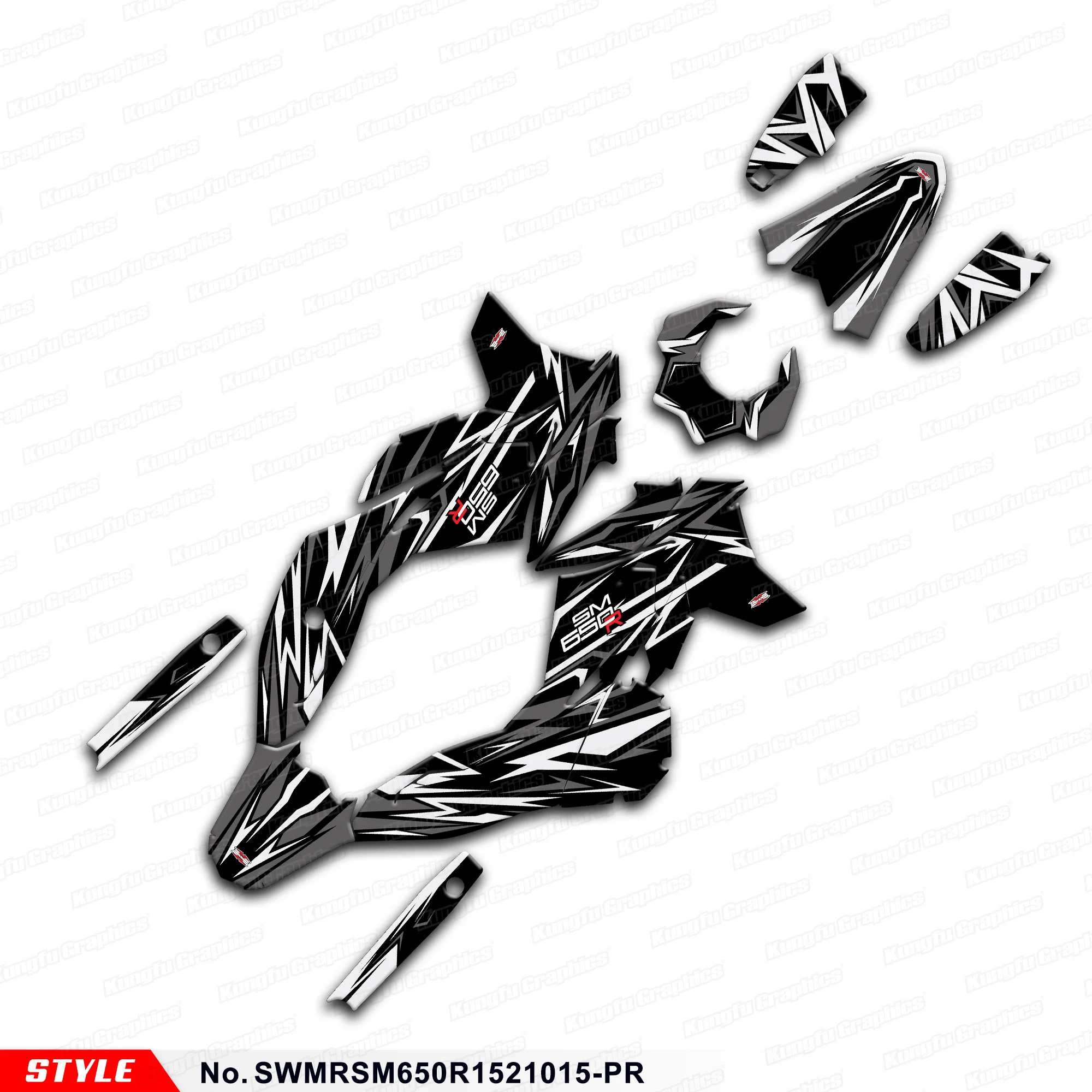 

DIY Decals Stickers Graphics Kit for SWM SM650R RS650R Enduro 2015 2016 2017 2018 2019 2020 2021, SWMRSM650R1521015-PR