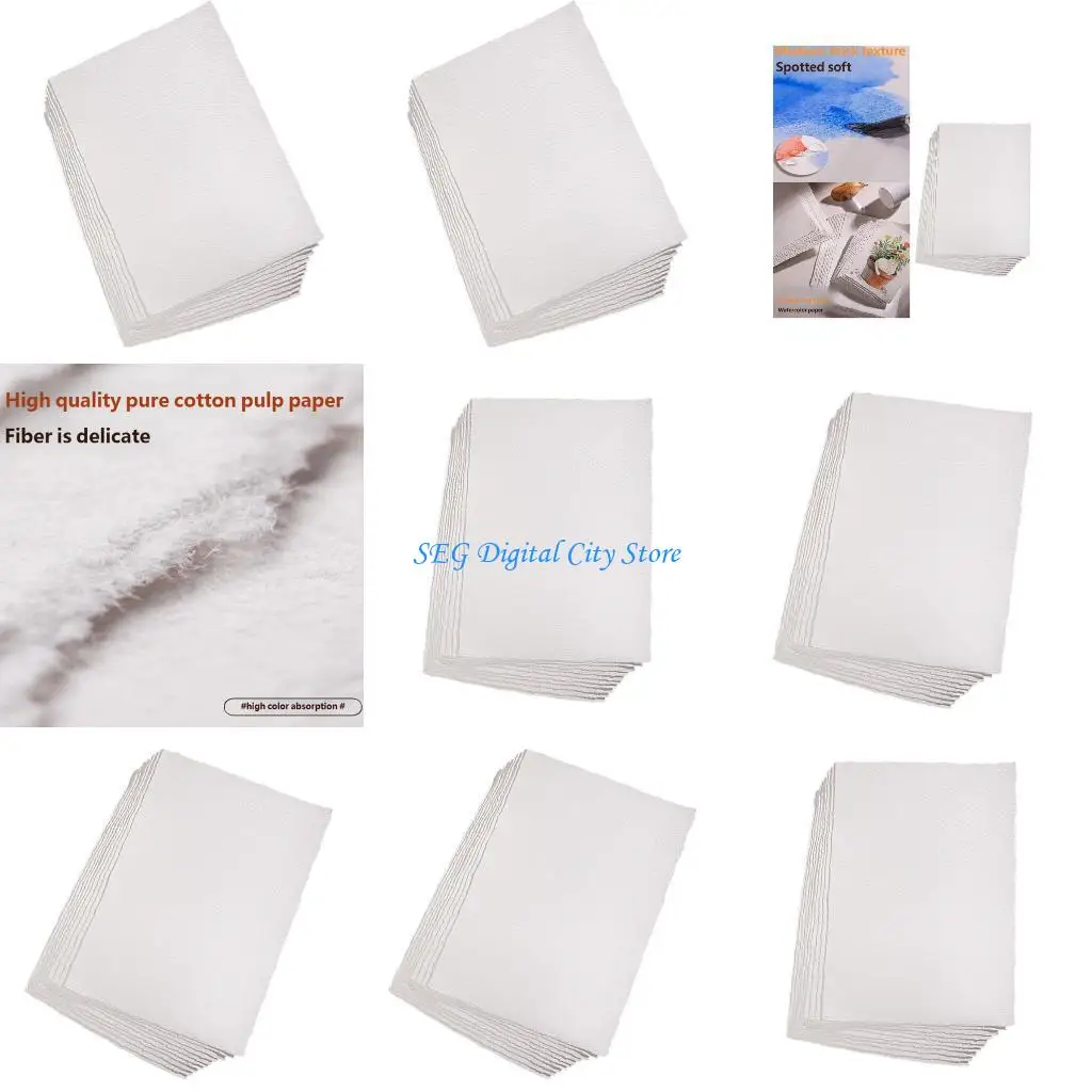 

U75B 300g Cotton Art Paper For Artists Students Painting Craft Projects