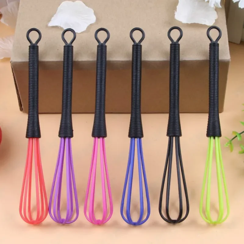 1 Pc Mini Agitator Plastic Whisk Egg Beater Hair Color Paint Stirrer Mixer Milk Shake Cream Stirring Kitchen Gadget Tools