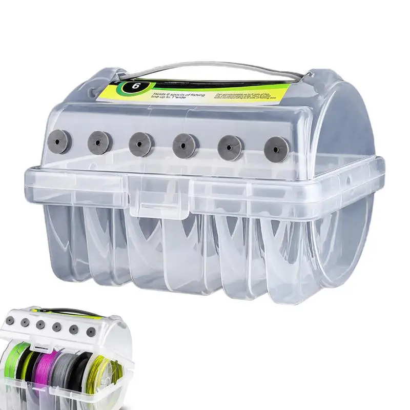 

Fishing Spool Storage Box Clear Fishing Tackle Box Fishing Spooling Tool Box Fishing Spool Case Clear Fishing Tackle Organizer