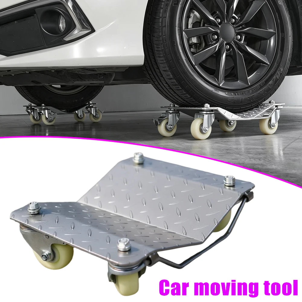 Vehicle Mover Car Dolly Wheel Moving Tool Property Tow Dolly Motorcycle Mover Simple Car Moving Universal Wheel