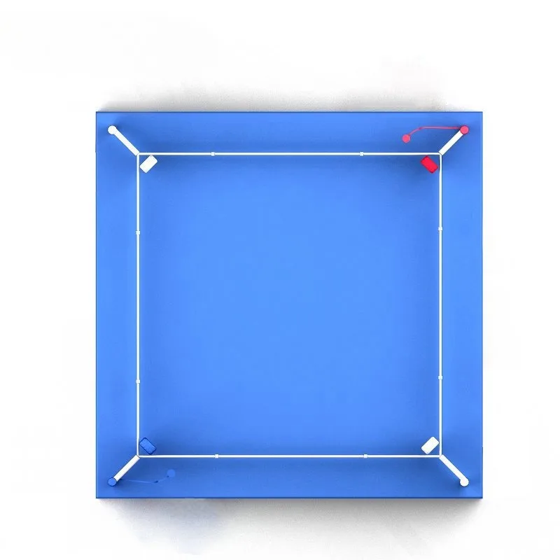 8 x 8 x 0.8 m Blue Tabletop Boxing Ring Boxing Ring and Sanda Competition Ring