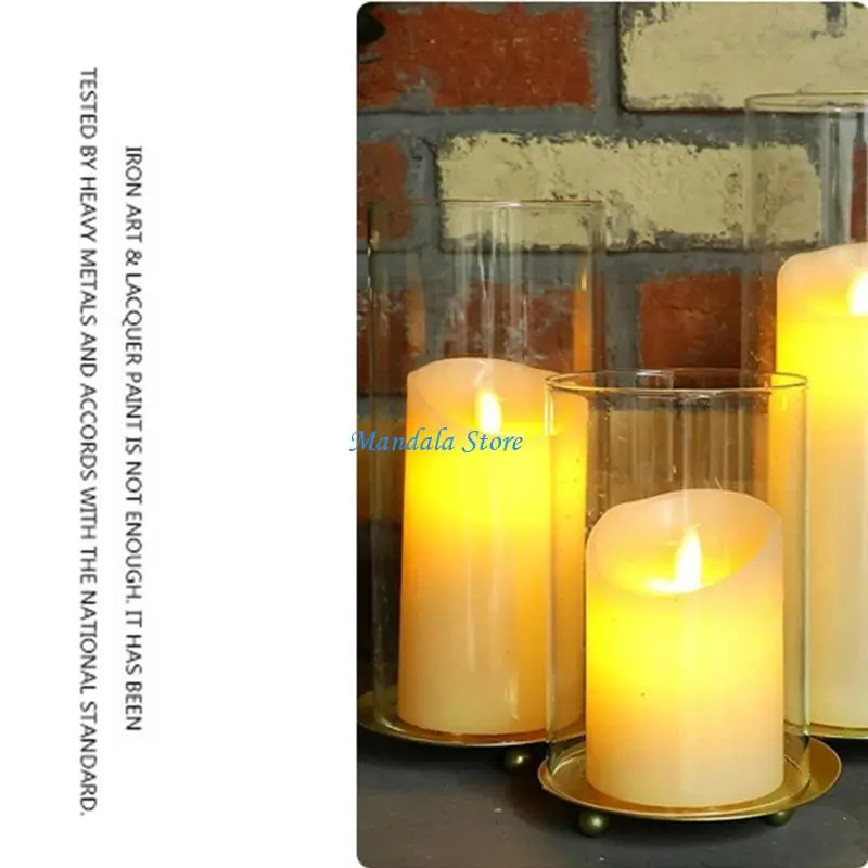 

U2JC Holder Iron Candlestick for Table Mantels Wedding House Gift