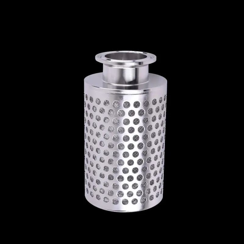 

Stainless Steel Perforated Screen Cylinder Double Filter Cap 1/2 "Internal Threaded Water Control Valve Pre-Filter