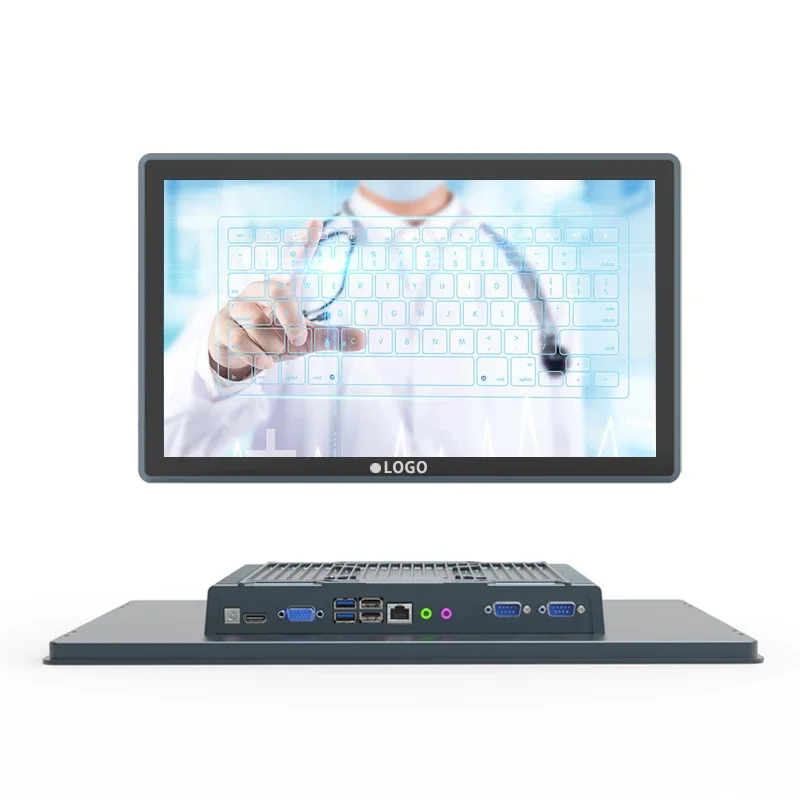 Industrial 21.5 Inch RS232 Embedded/Wall Mount All-In-One Computer IP65 Waterproof  I3 I5 J1900 CPU Capacitive Touch Panel Pc