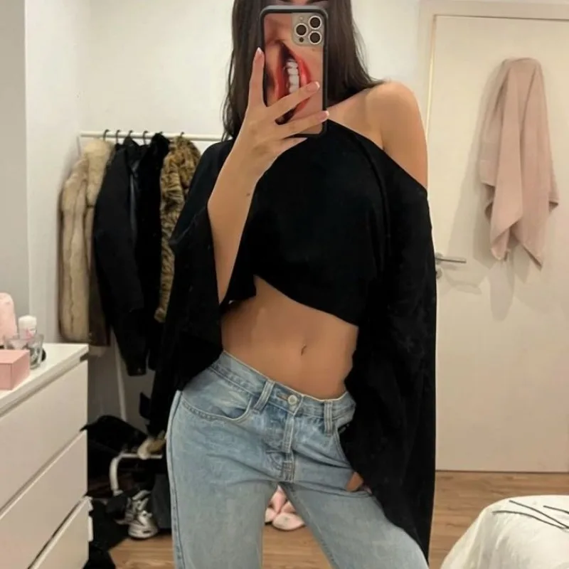 Women Chiffon Asymmetrical Cropped Sheer Cape Sun Protection Cover Up